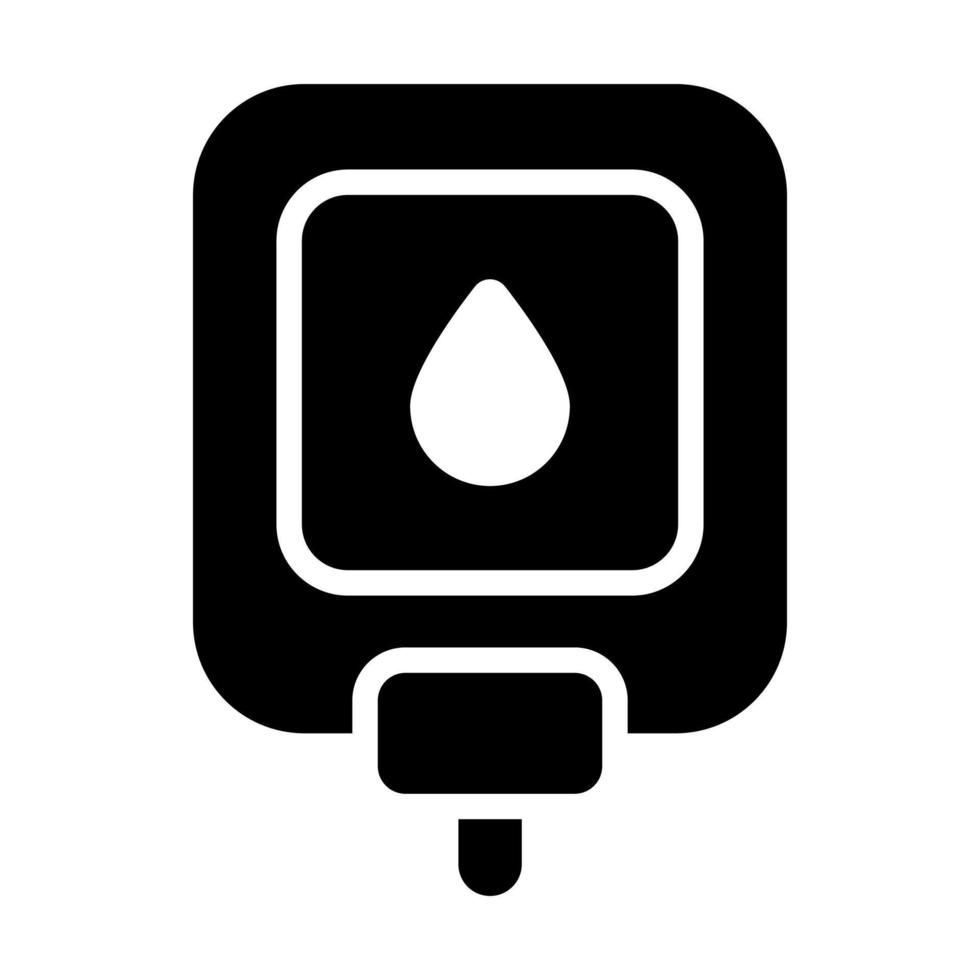 Glucose bag for intravenous therapy, Infusion healthcare and medical vector