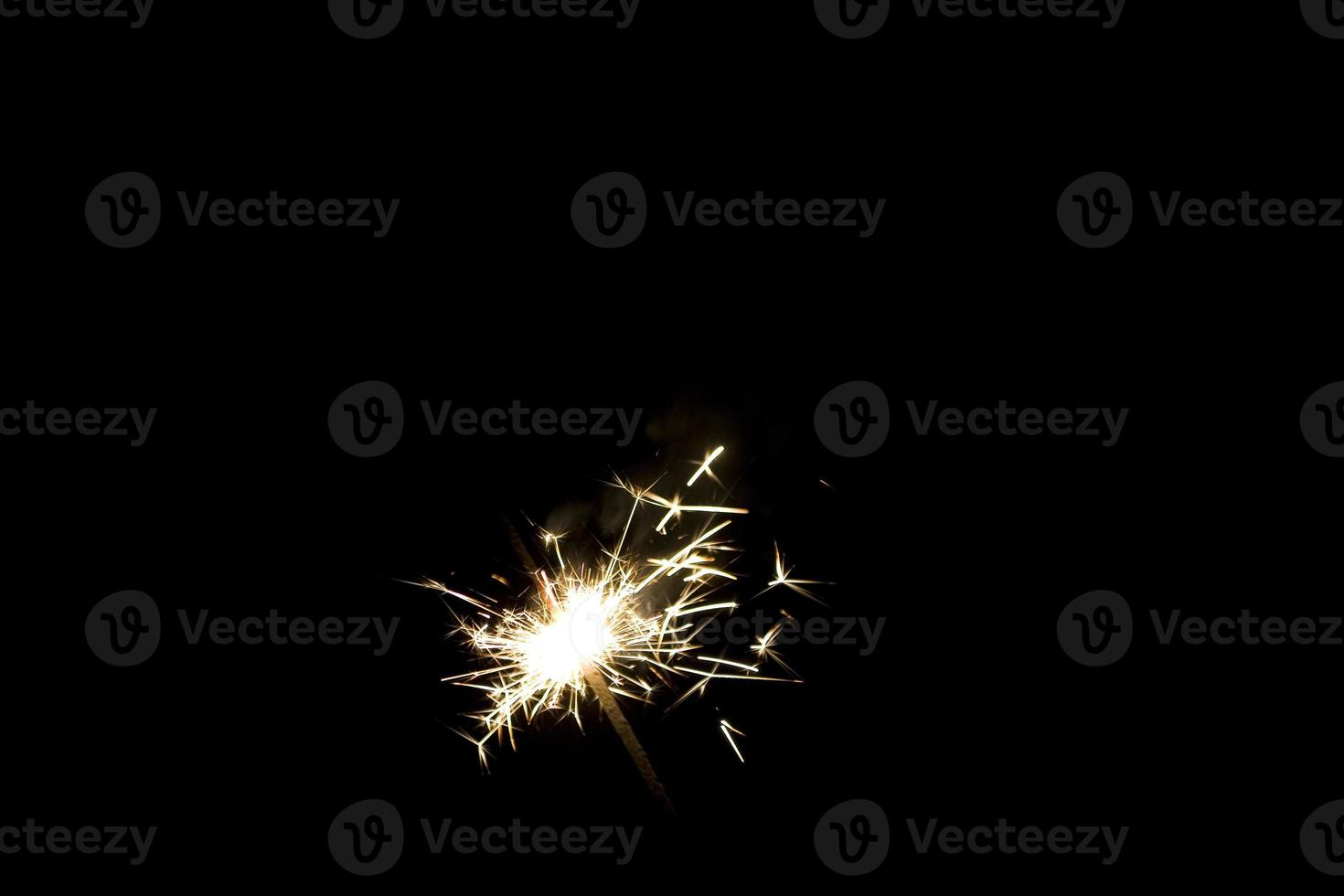 sparklers on a black background photo