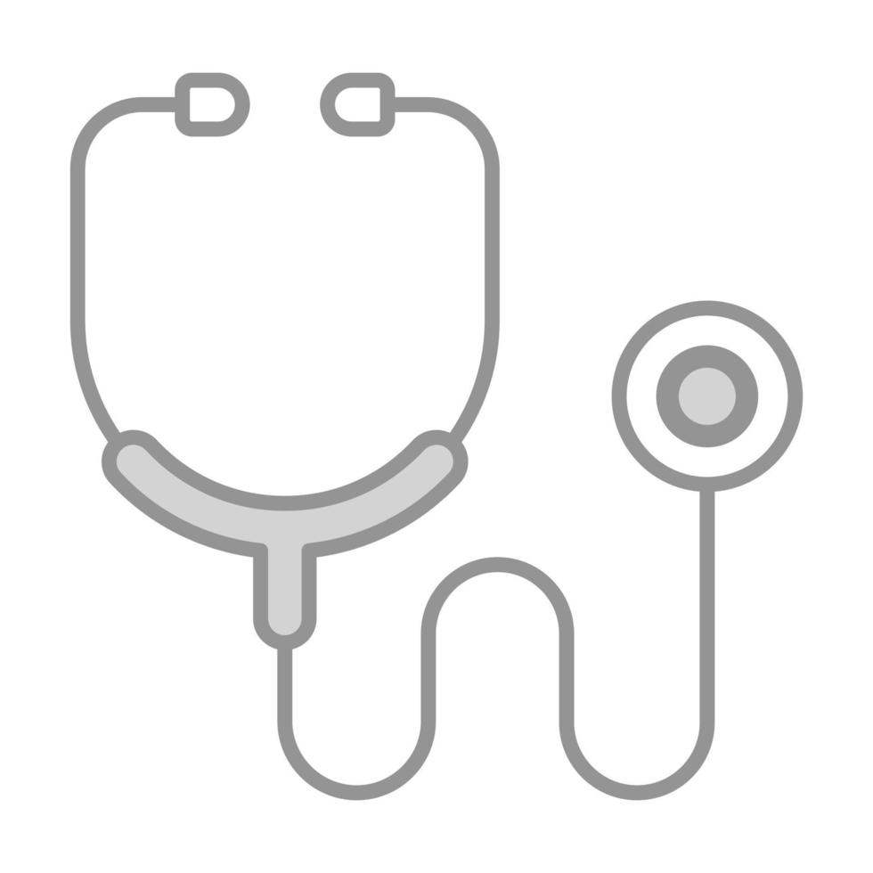 Medical instrument stethoscope vector icon, editable vector