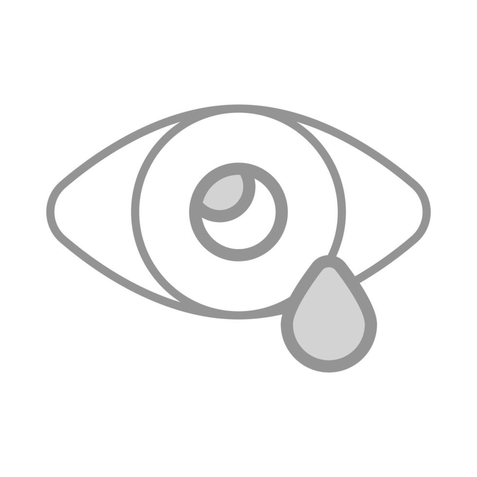 un increíble vector icono de ojo gota, en moderno estilo