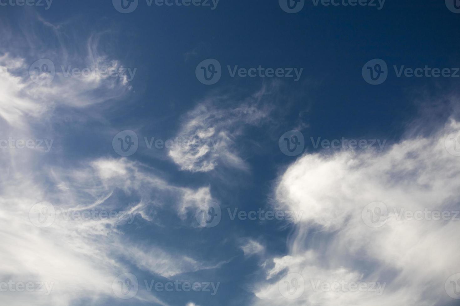 blue sky and white clouds photo