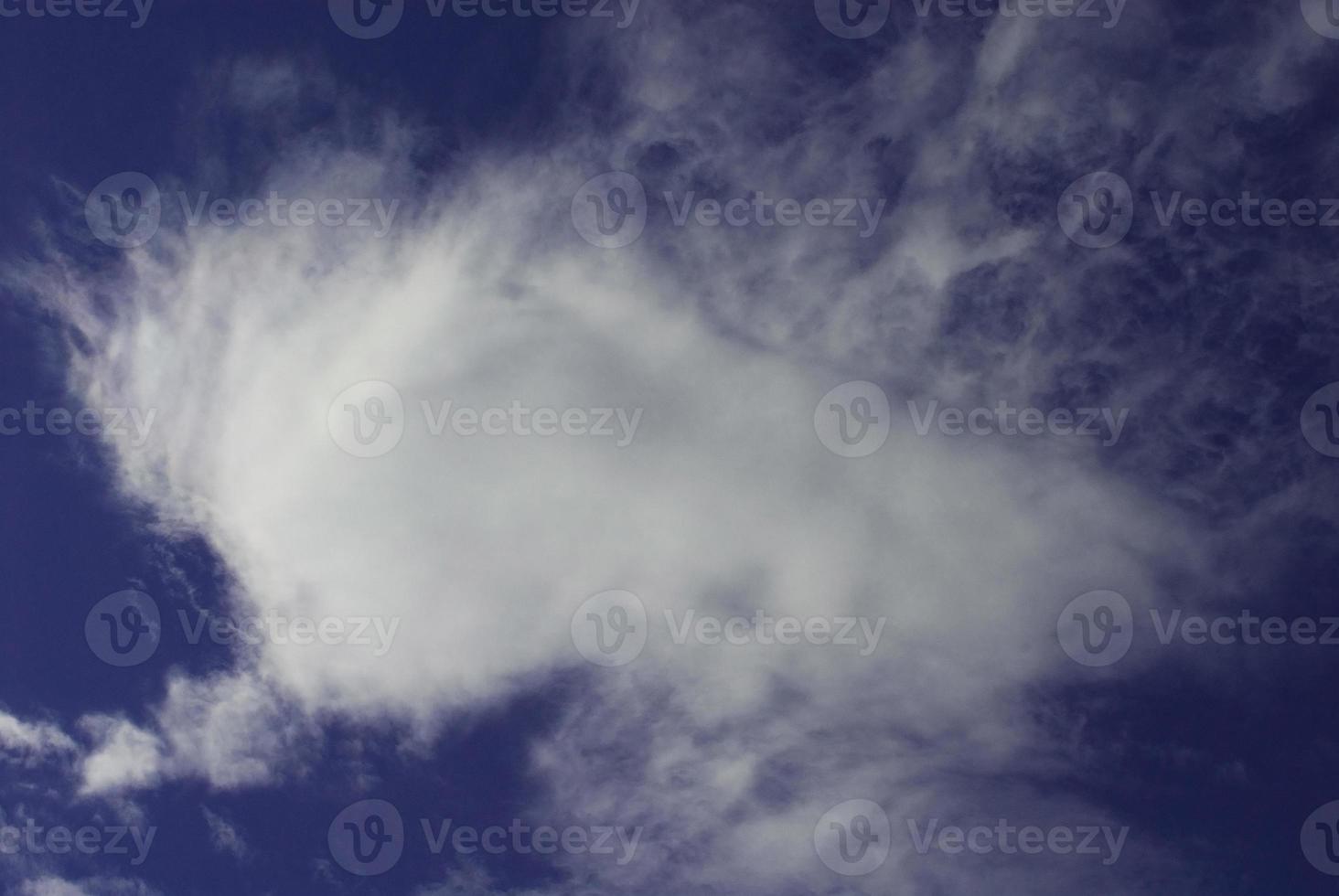 blue sky and white clouds photo