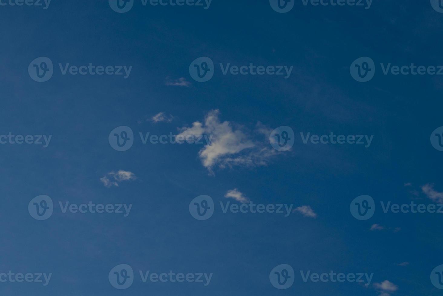 blue sky and white clouds photo