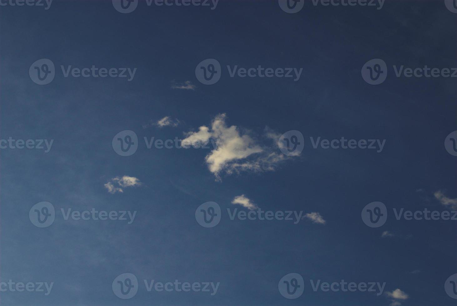 blue sky and white clouds photo