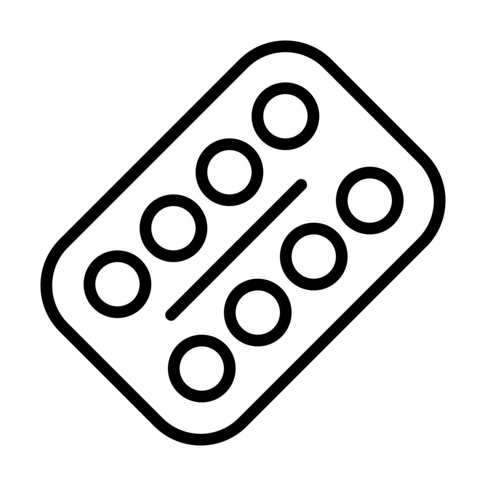 un hermosa icono de tabletas banda, médico pastillas en editable estilo para cuidado de la salud vector