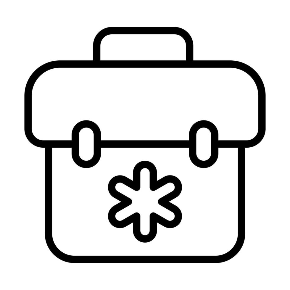 A beautiful vector of medical bag, first aid kit for medical emergency