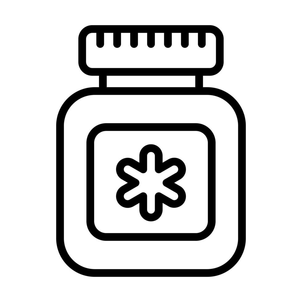 Editable icon of pills jar, vitamin dose, beautiful vector icon