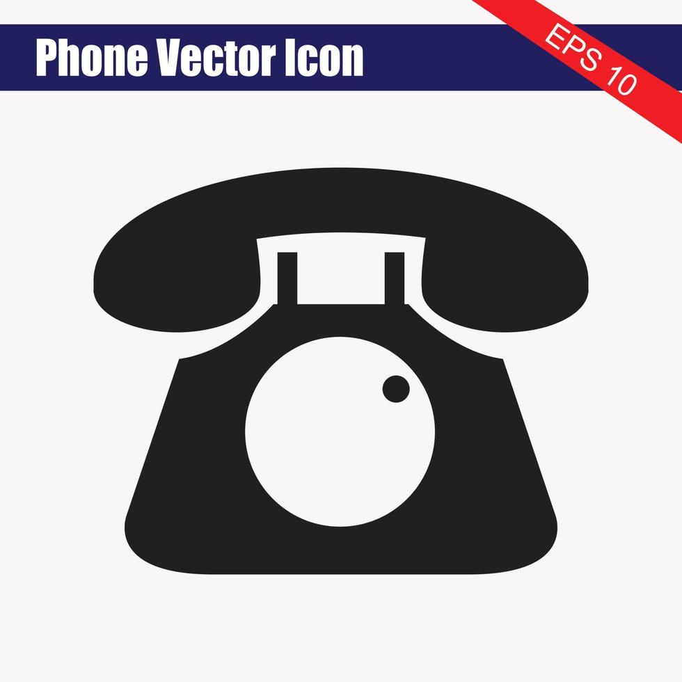 teléfono fijo teléfono icono. vector ilustración