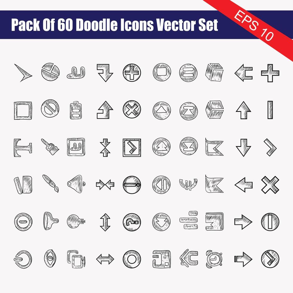 conjunto 60 60 ordenador personal web iconos, básico ux ui iconos vector ilustración