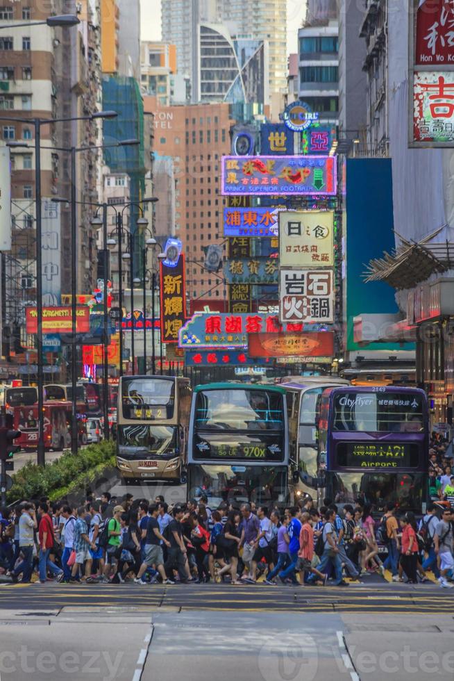 Street scene from Hongkomg downtown district photo