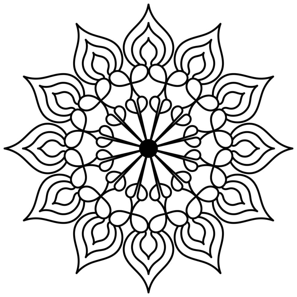 Mandala coloring page. vector mandala eps and image 22899343 Vector Art ...