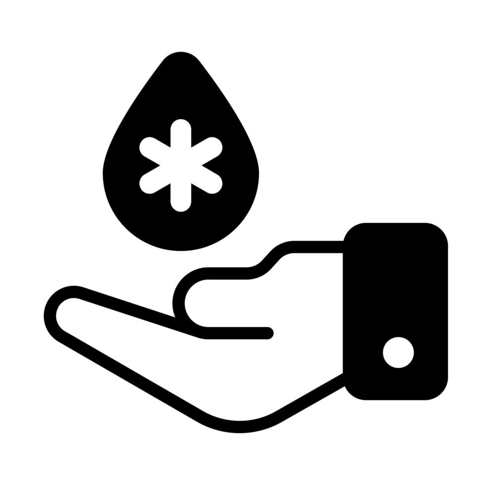 An amazing vector design of blood donation in editable style, premium icon