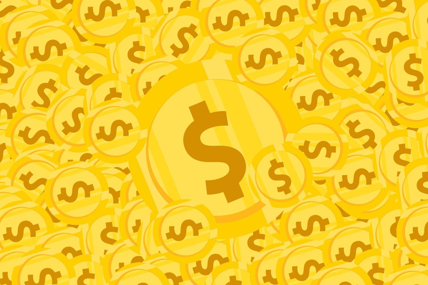 financial vector illustration, profit, wallet, money, gold coins. suitable for business and finance, banner.
