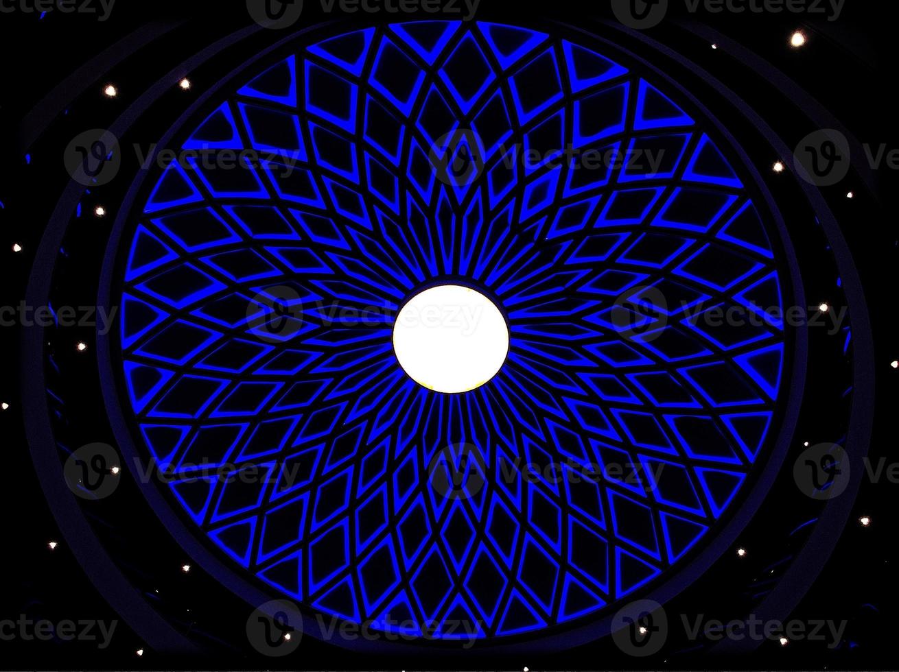 abstract background with rosette and lines highlighted in blue photo