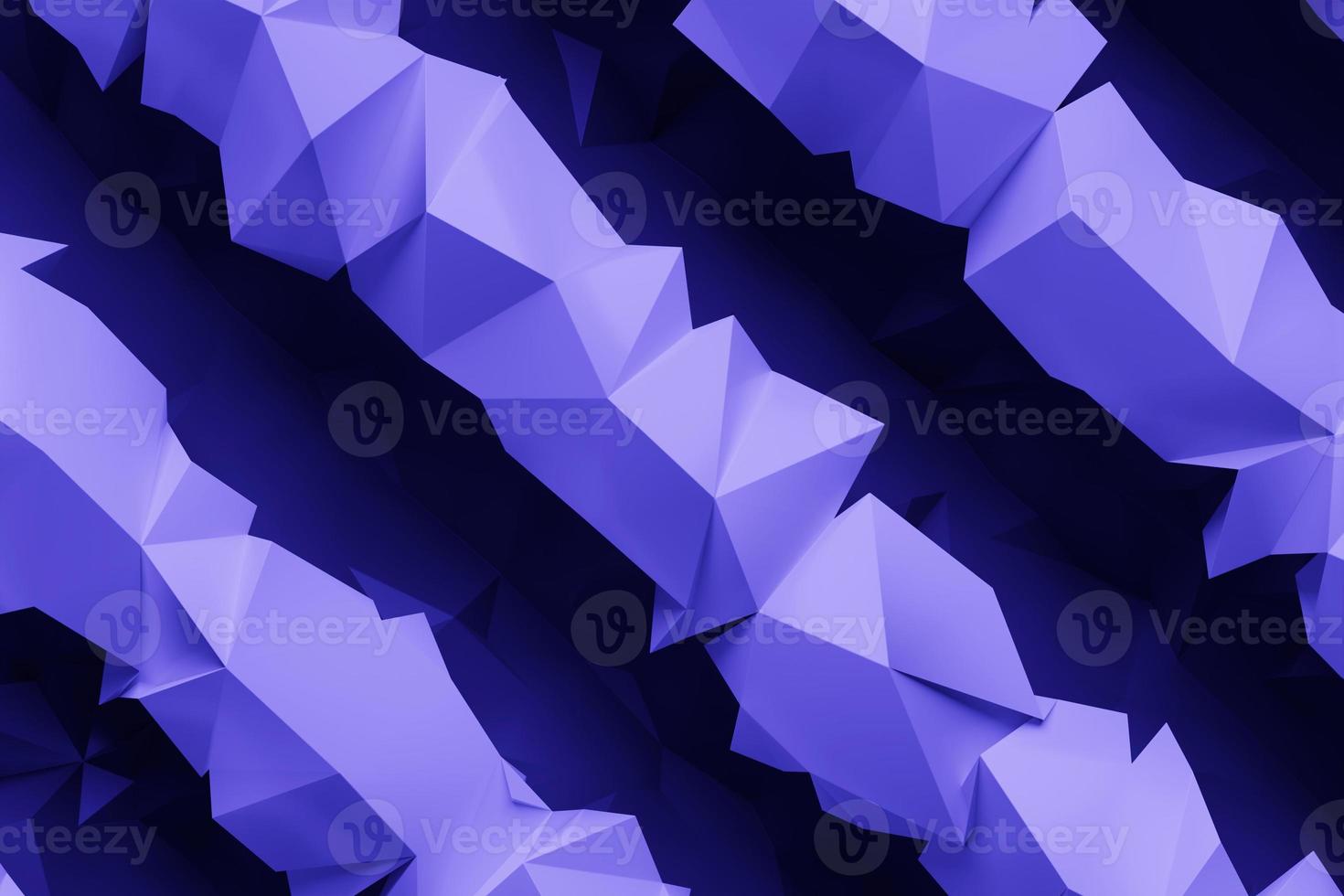 3d Illustration   purple crystals. Patter on a monochrome background, pattern. Geometric background photo