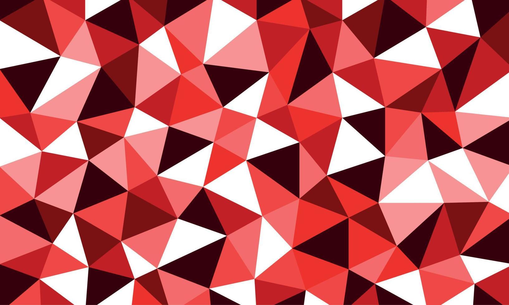 Low poly triangular polygonal style geometrical irregular abstract multi color mosaic background vector illustration in different shades of red