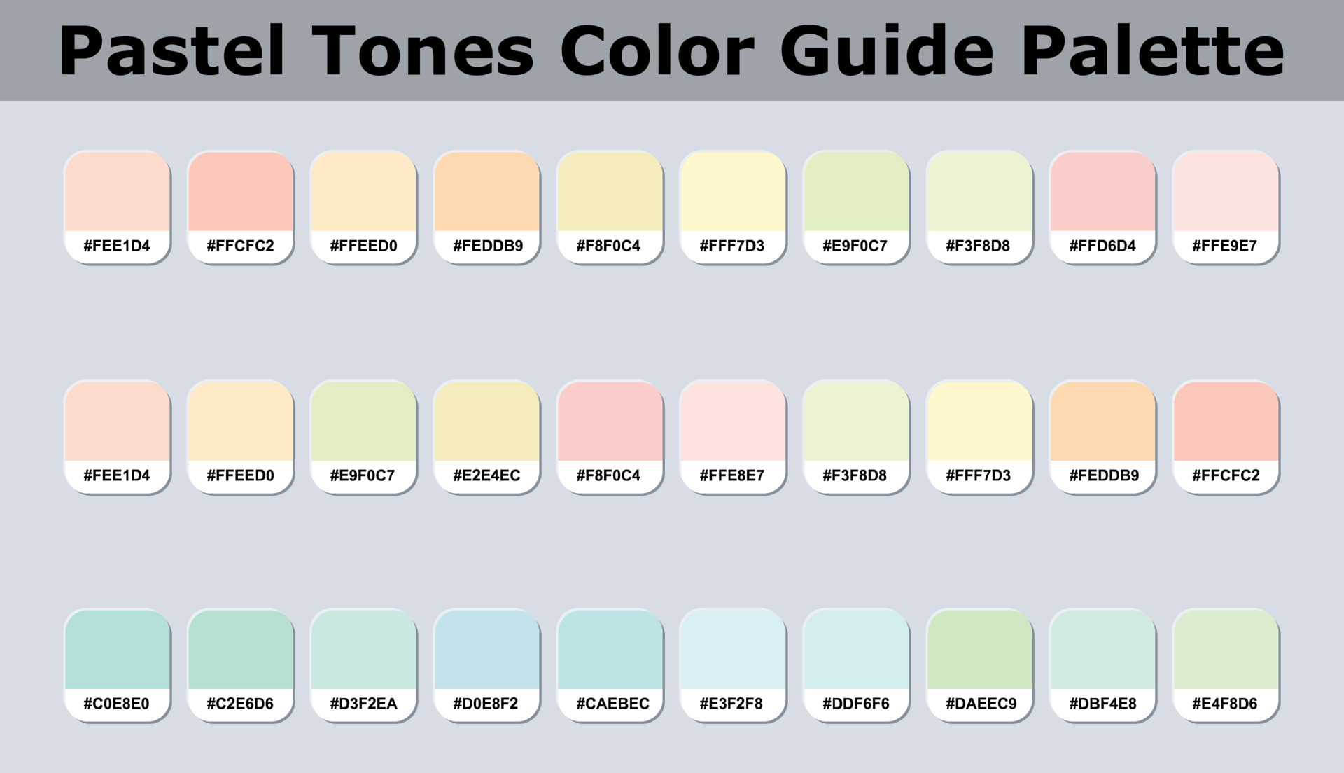 Codigo de colores pasteles infoupdate