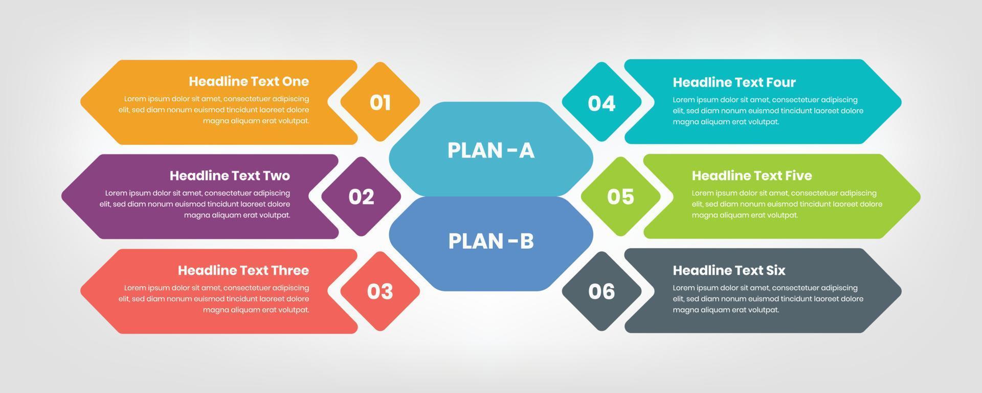 Business plan and data presentation infographic template design vector