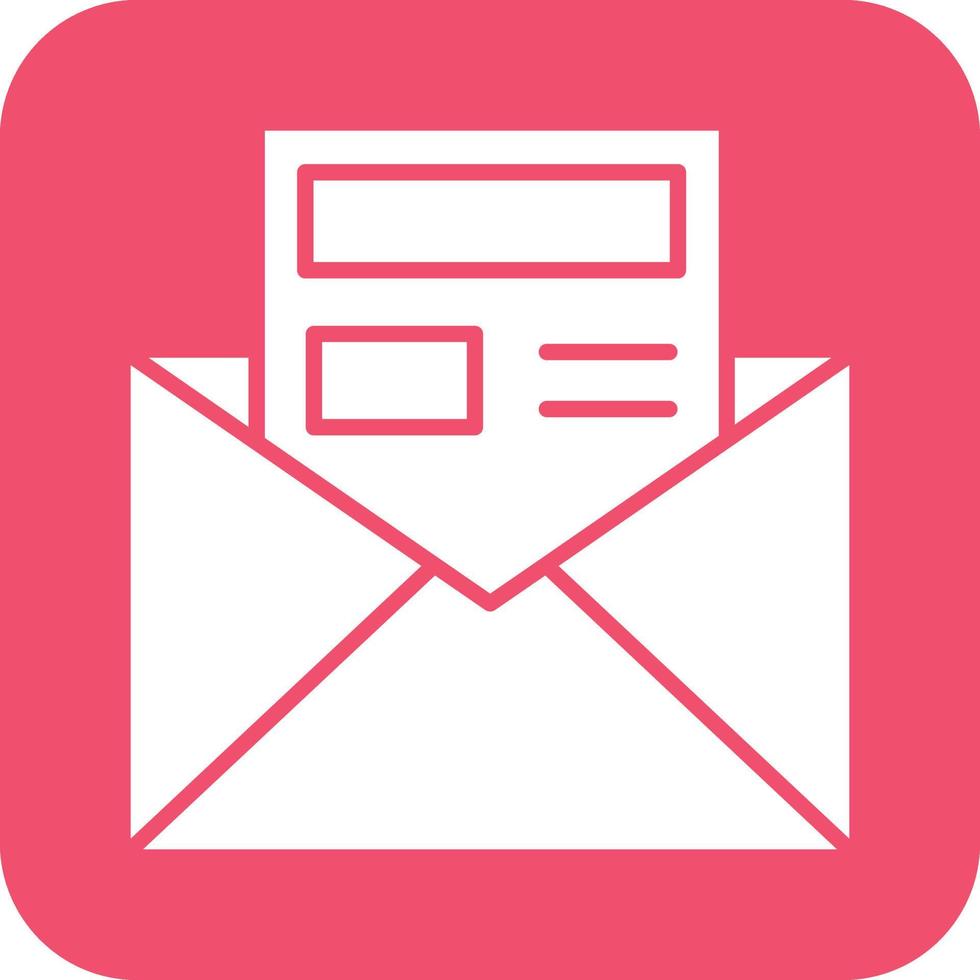 Newsletter Icon Vetor Style vector