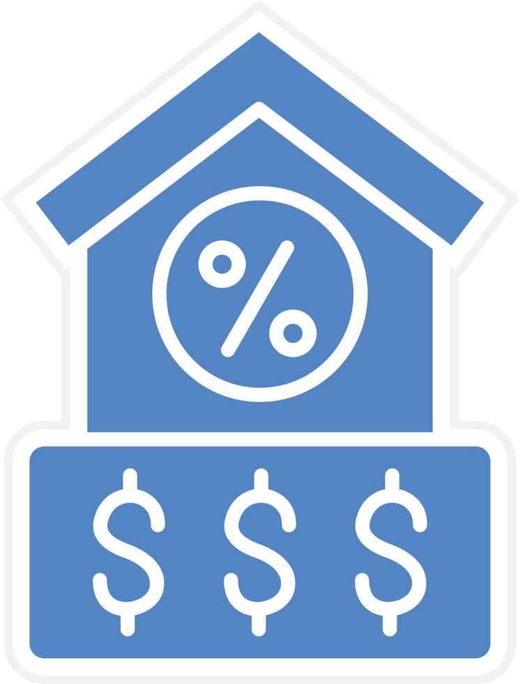 House Loan Icon Vetor Style vector