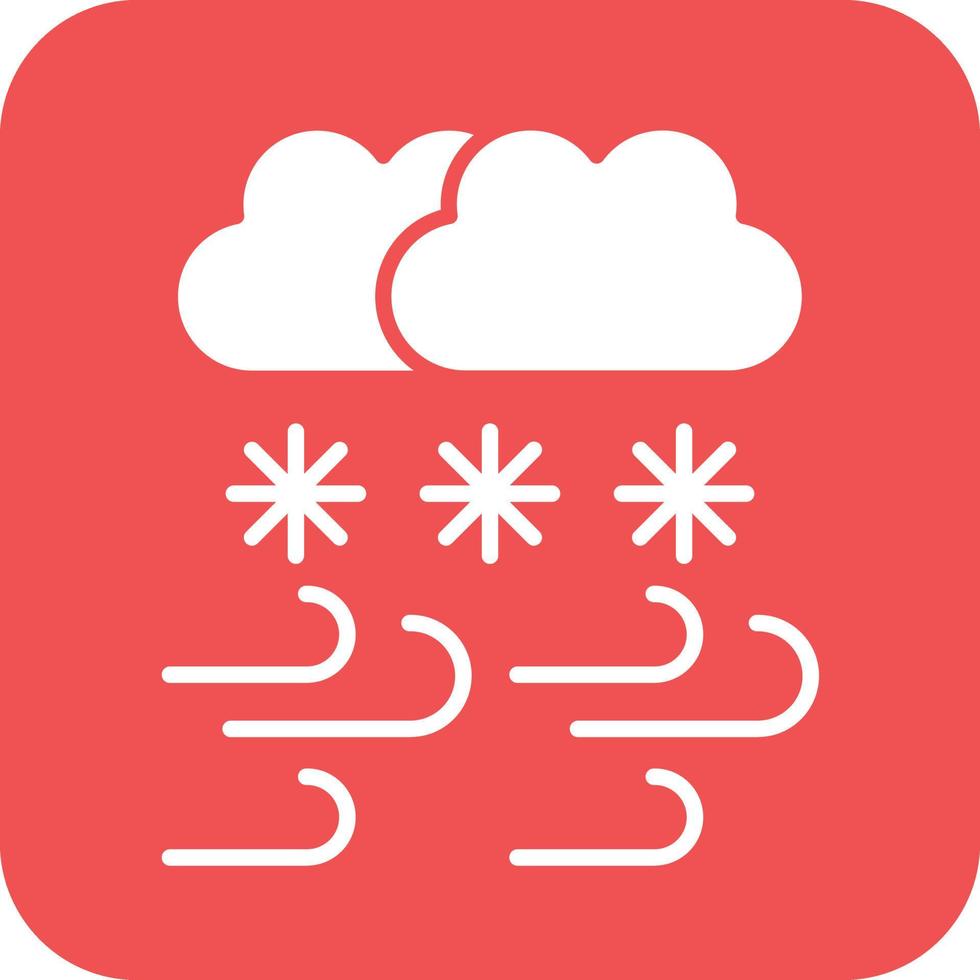 Snowstorm Icon Vetor Style vector