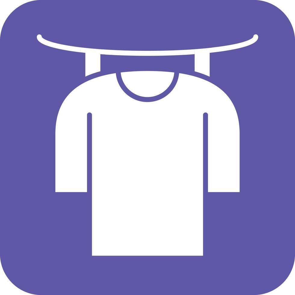 Drying Clothes Icon Vetor Style vector