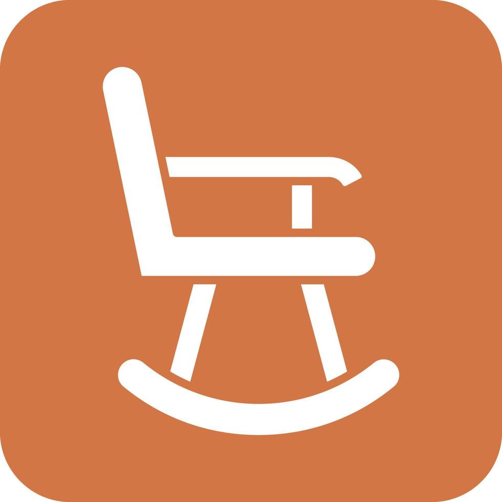 Rocking Chair Icon Vetor Style vector