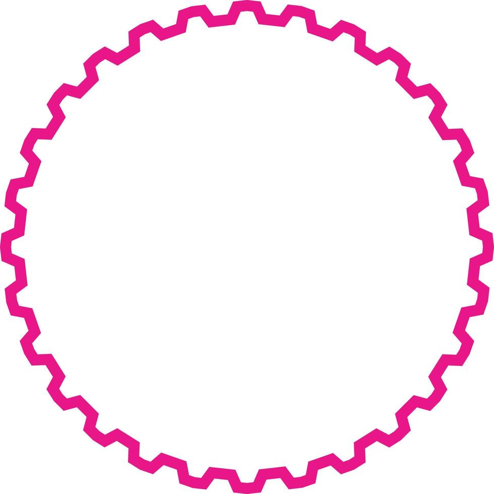 Geometric Element With Pink Line vector