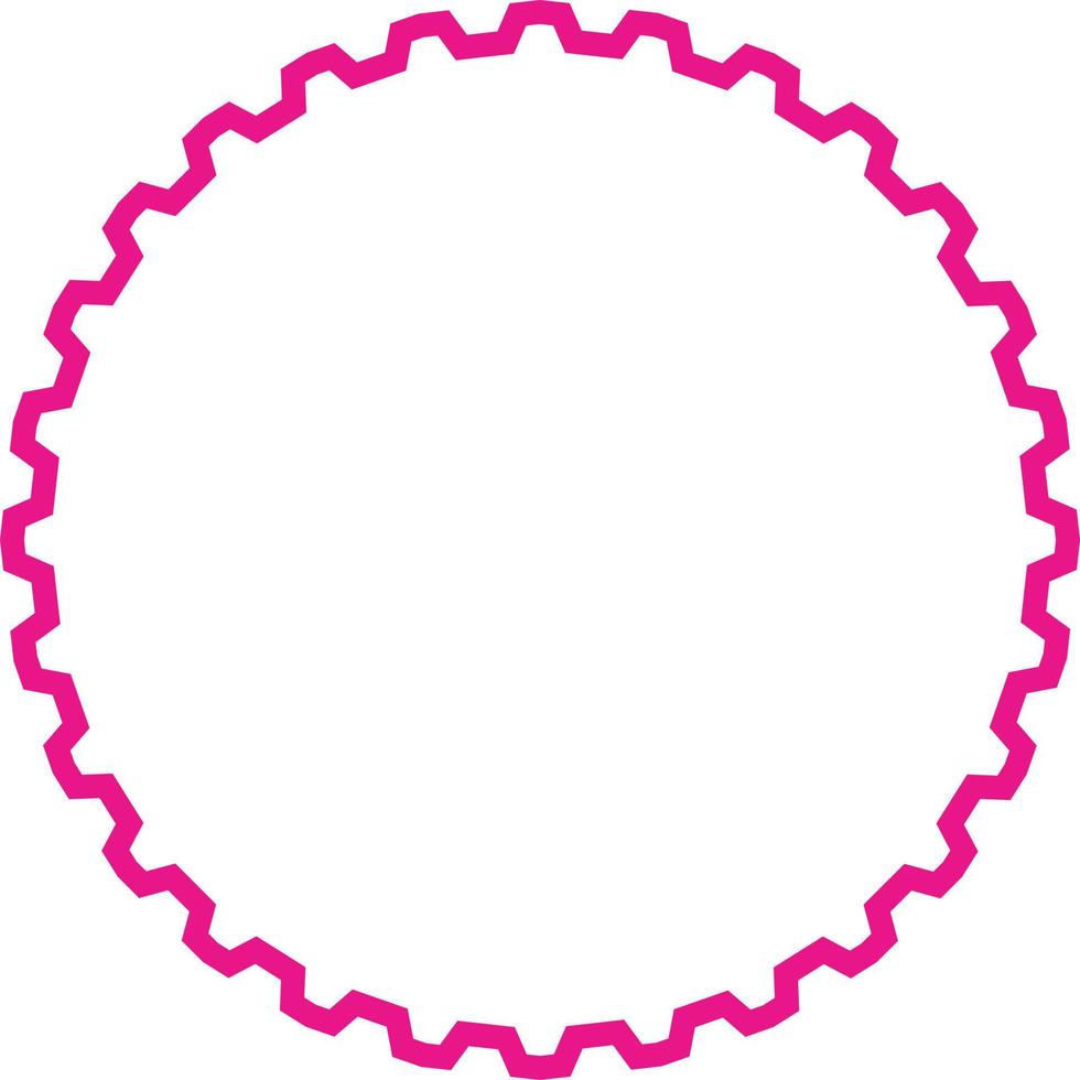 Geometric Element With Pink Line vector