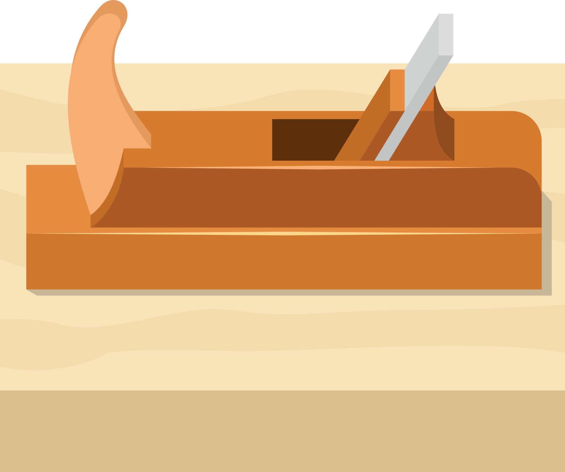 Vector Image Of A Hand Plane 22901628 Vector Art at Vecteezy