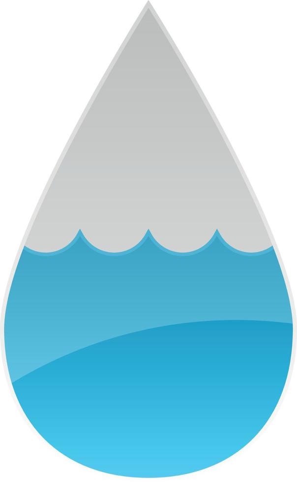 Illustration Of A Water Drop For Logotype Design vector