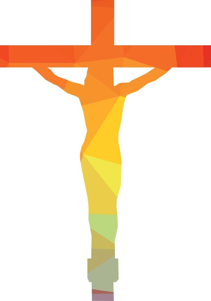 Vector Illustration Of A Catholic Cross