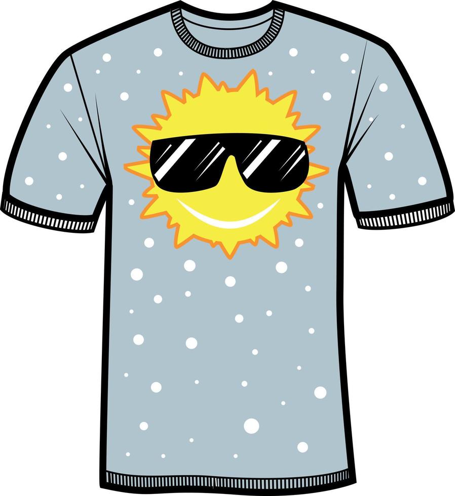 vector imagen de un camiseta con verano motivo