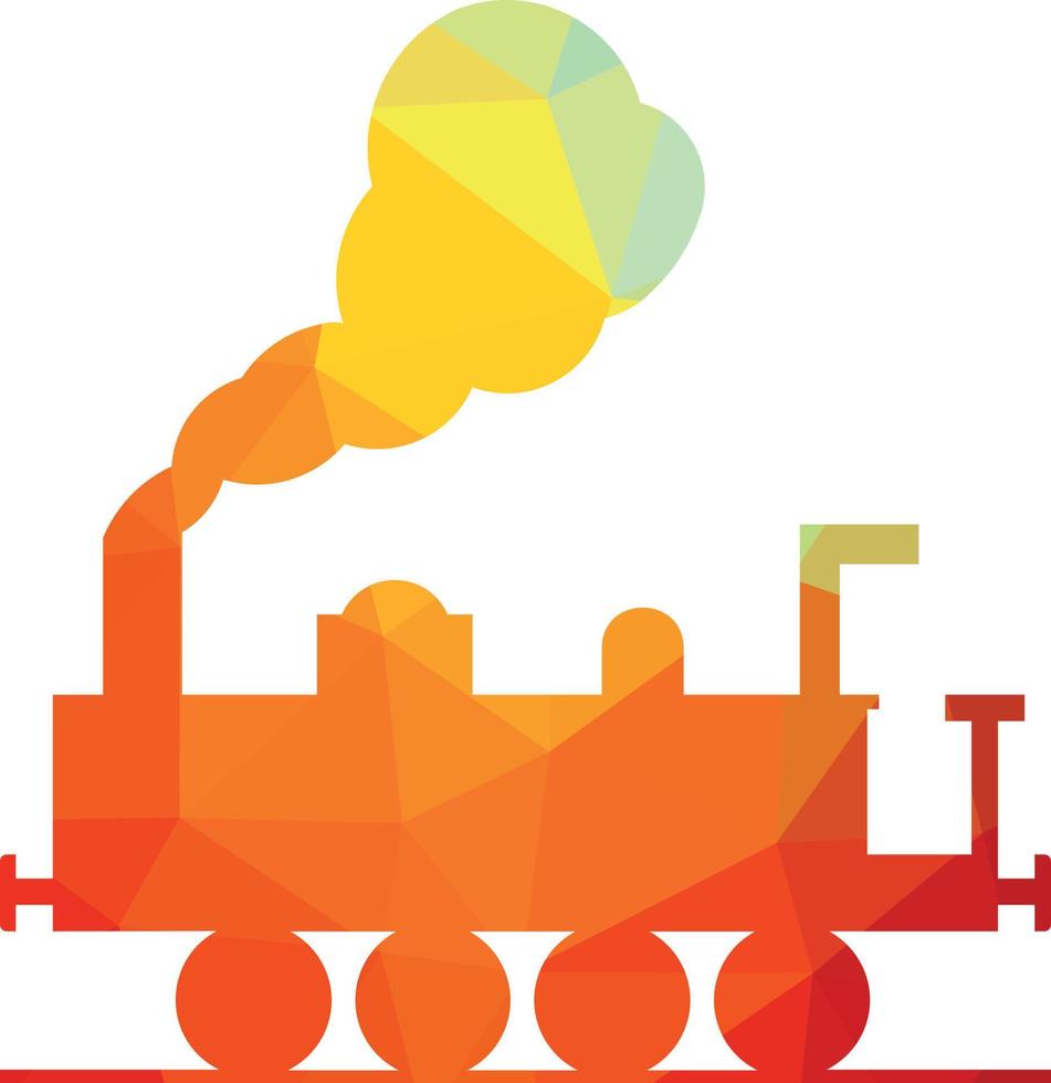 Vector Image Of A Locomotive Silhouette