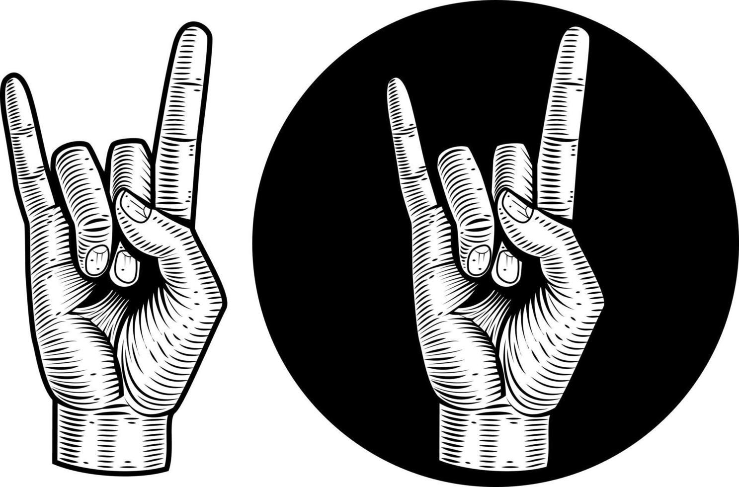 Devil'S Sign With Fingers, Vector Image