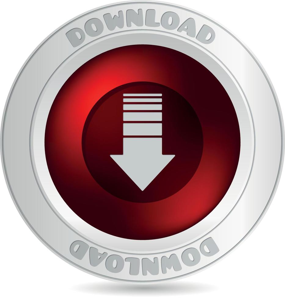 Vector Image Of A Download Button
