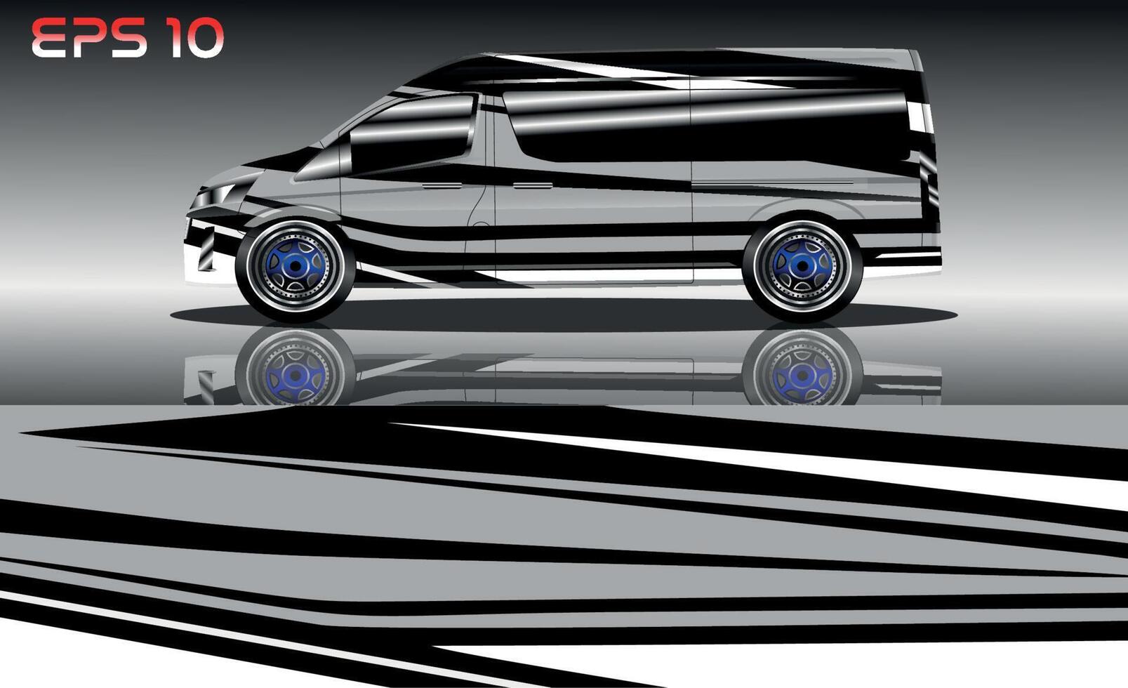 Van wrap design. Wrap, sticker and decal design for company. vector