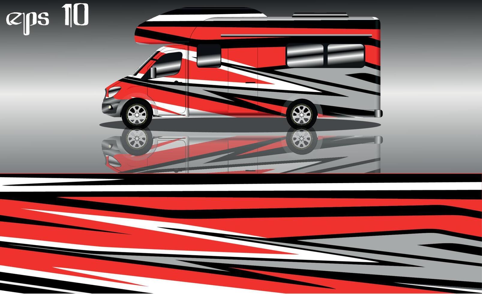 racing background vector for camper car wraps and more