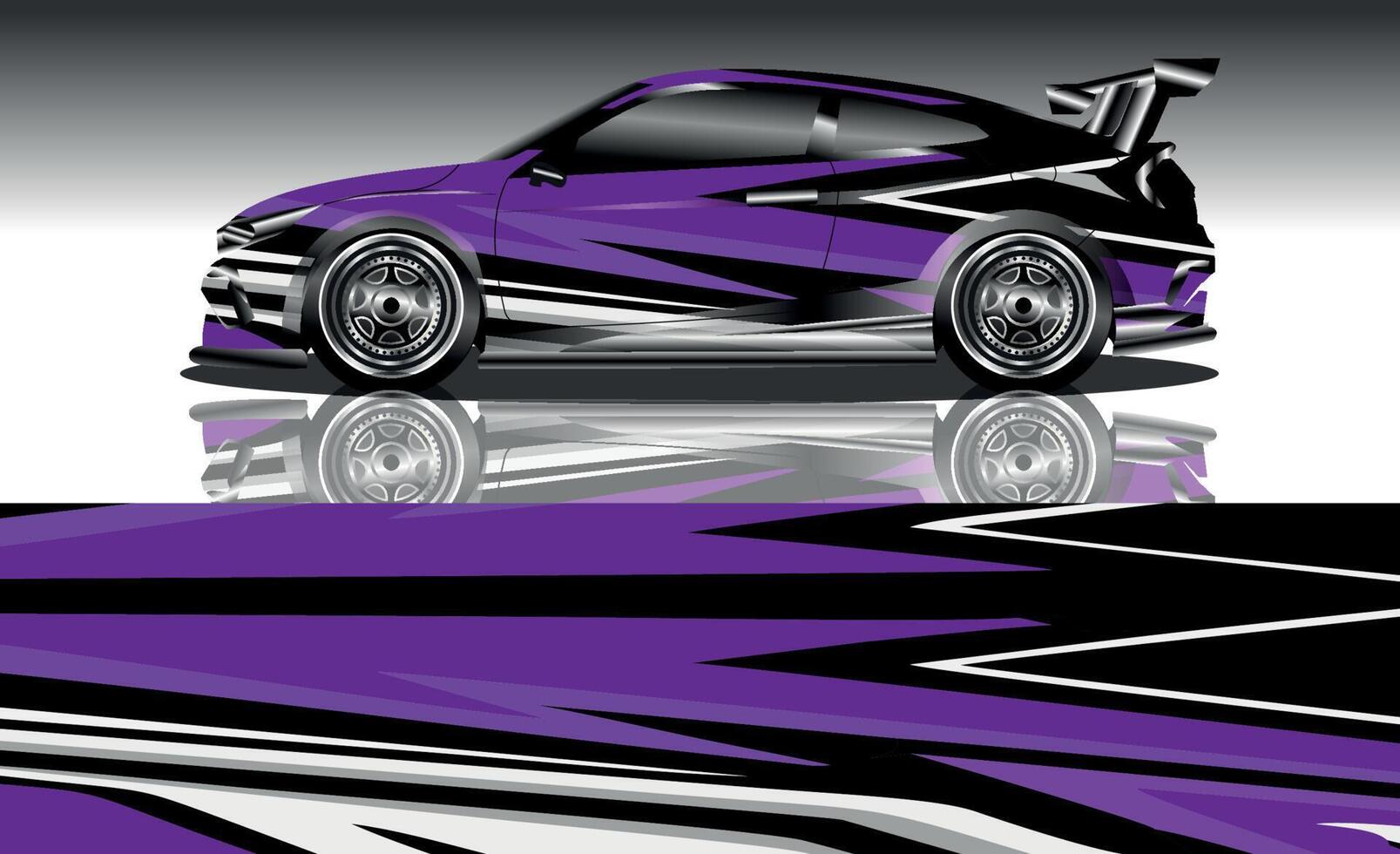 Race car wrap decal designs vector