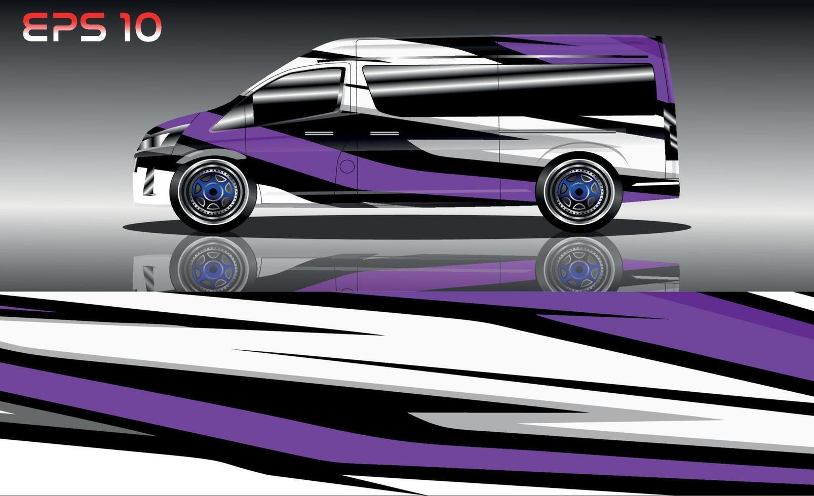 Van wrap design. Wrap, sticker and decal design for company. vector
