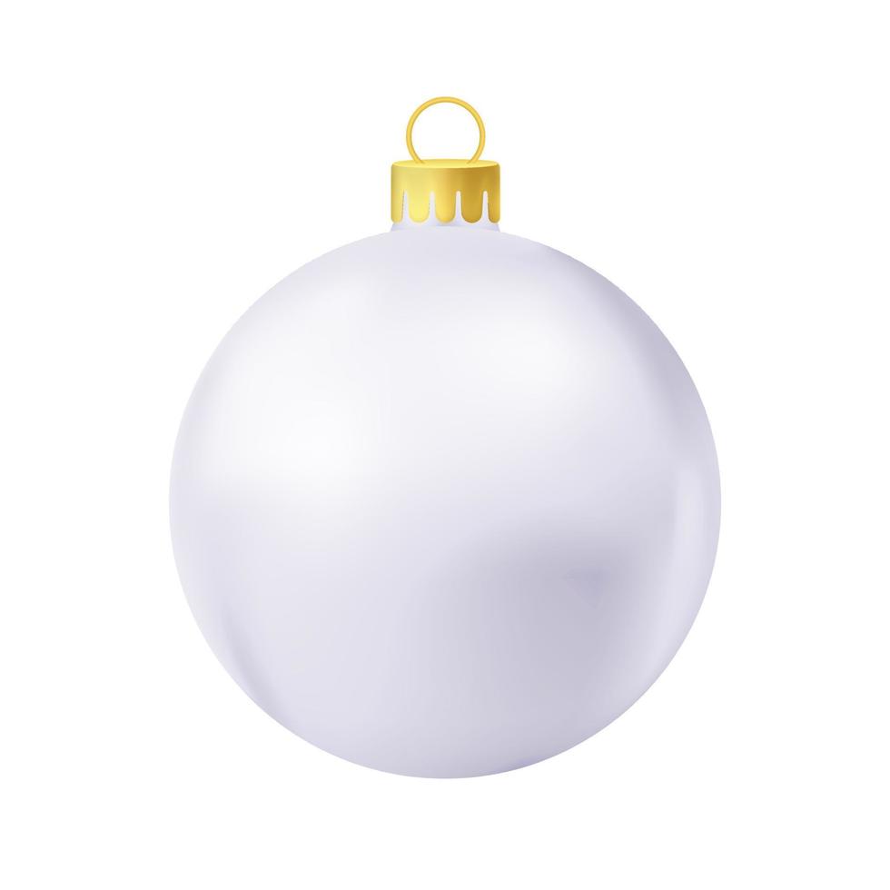 Grey Christmas tree ball vector