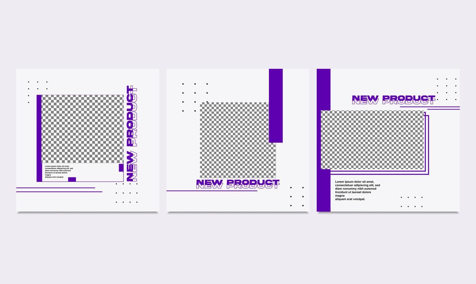 Social Media Post Simple Template vector