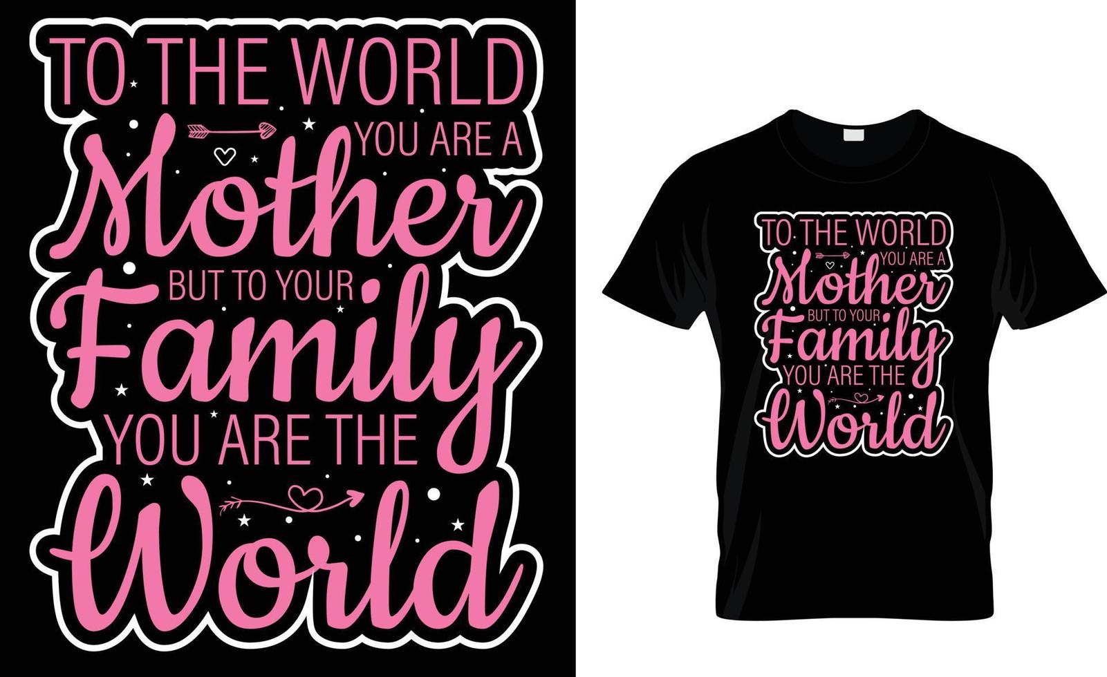 Mothers day typography T-Shirt design vector