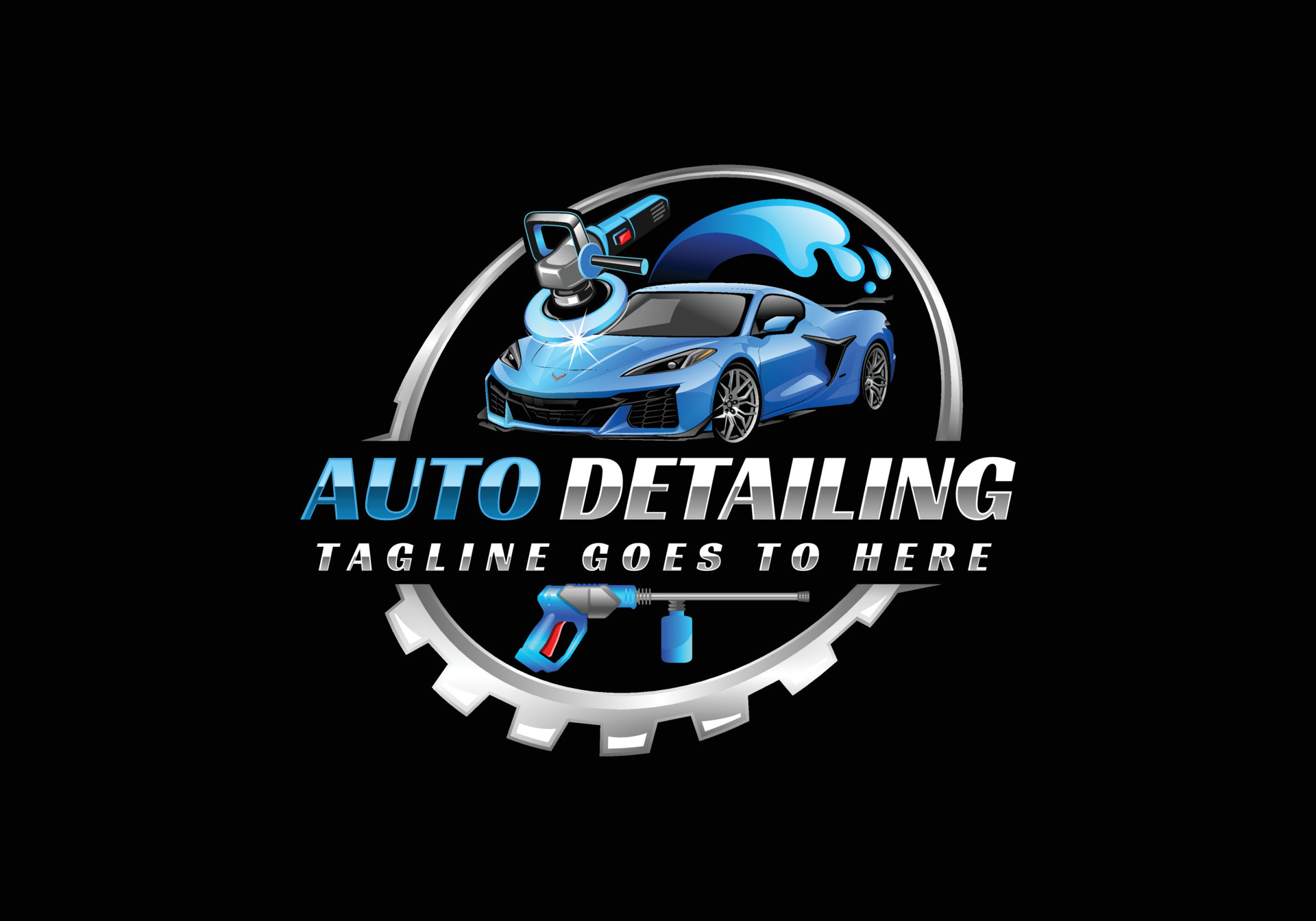 Car detailing logo auto detailing logo car polish logo car service logo