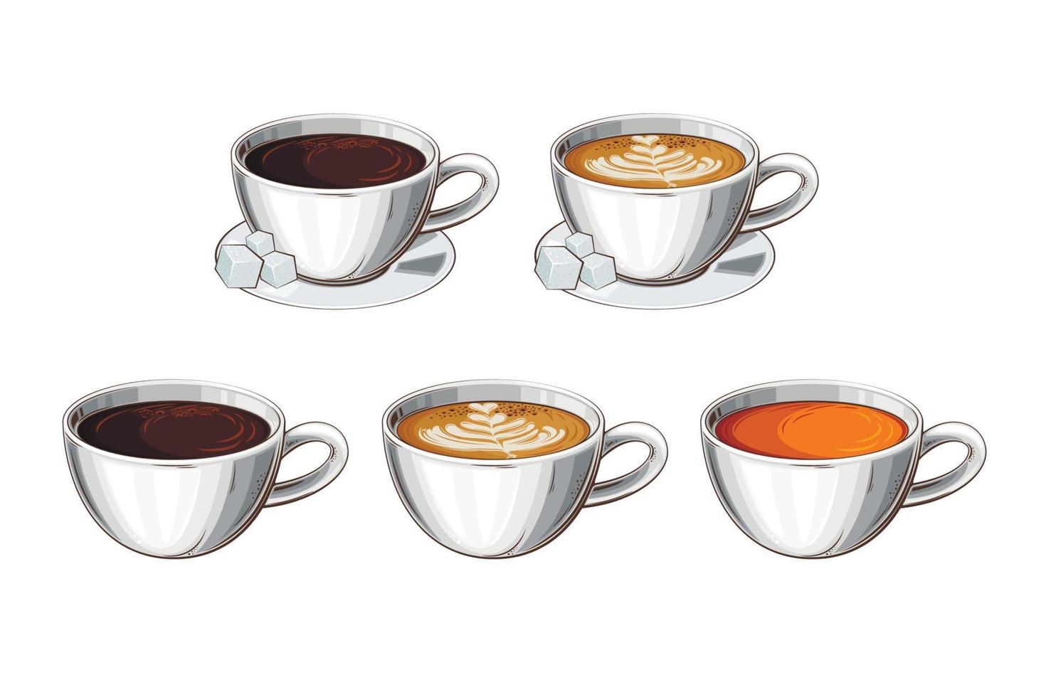 Cup Of Coffee Collection vector