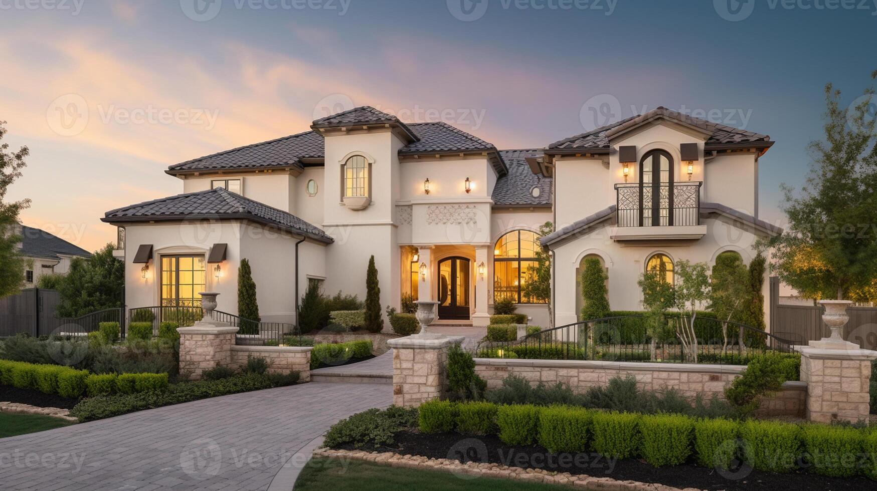 modern luxury real estate house for sale and rent , luxury property residence concept, photo