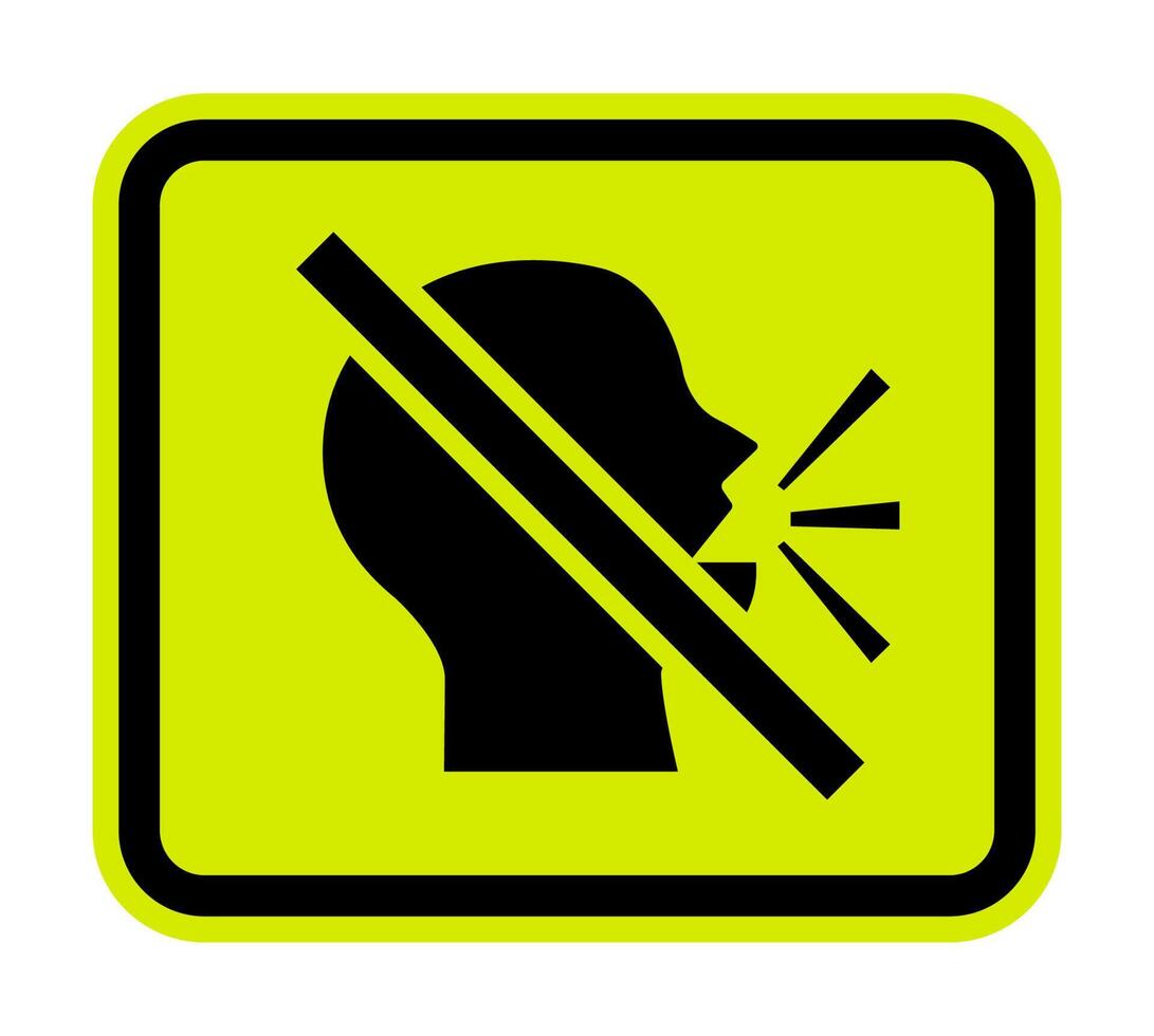 Keep Silence Symbol On White Background vector