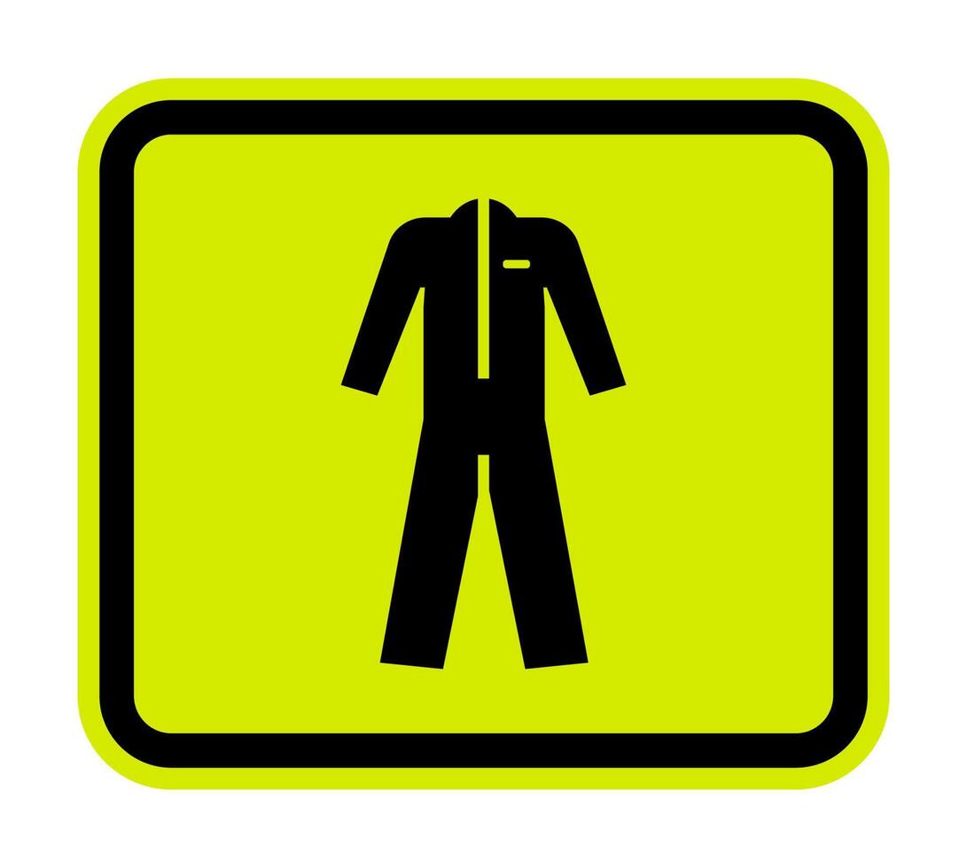 Caution Wear protective clothing sign on white background 22903059