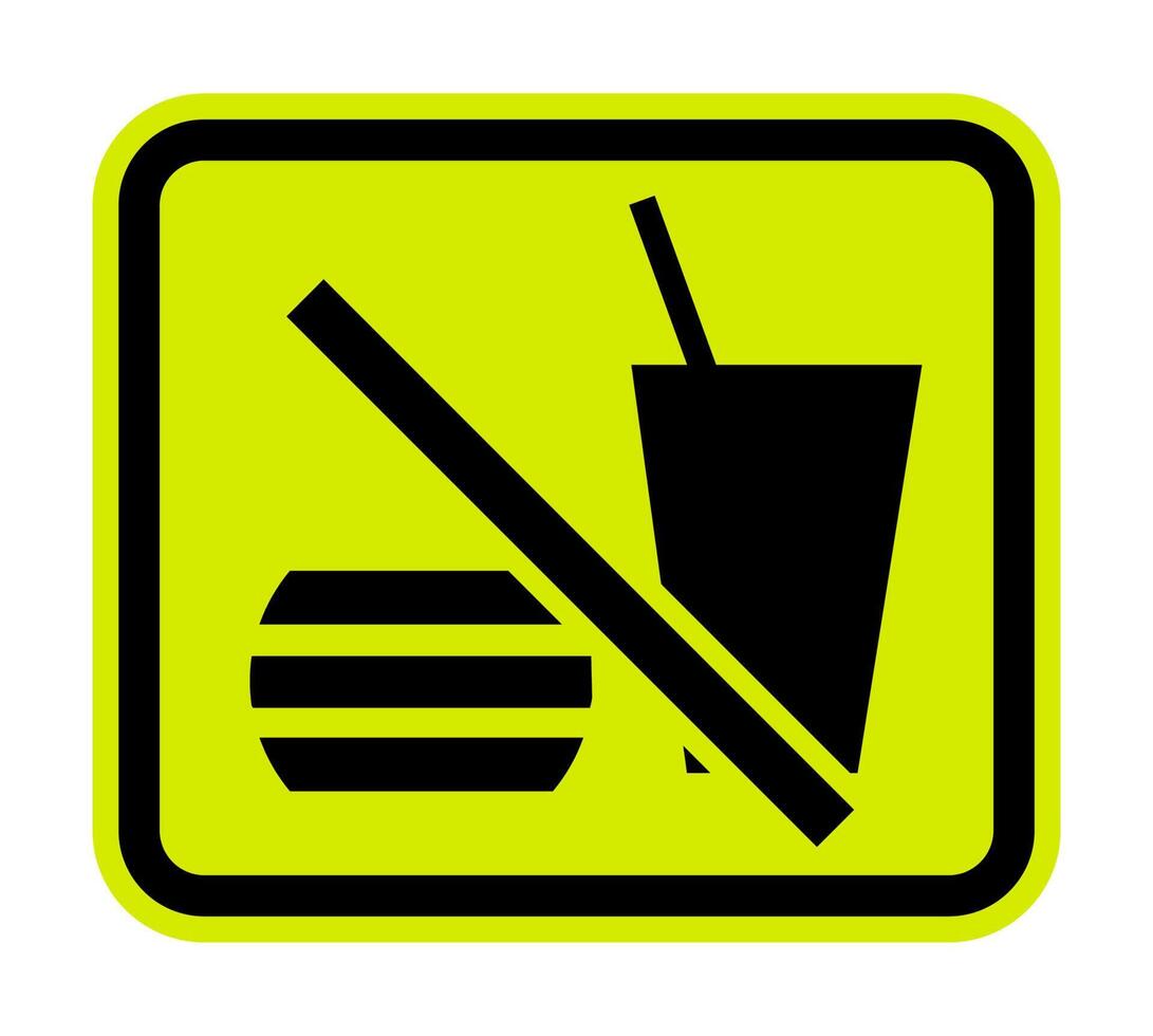 Do not eating Or Drinking Symbol vector