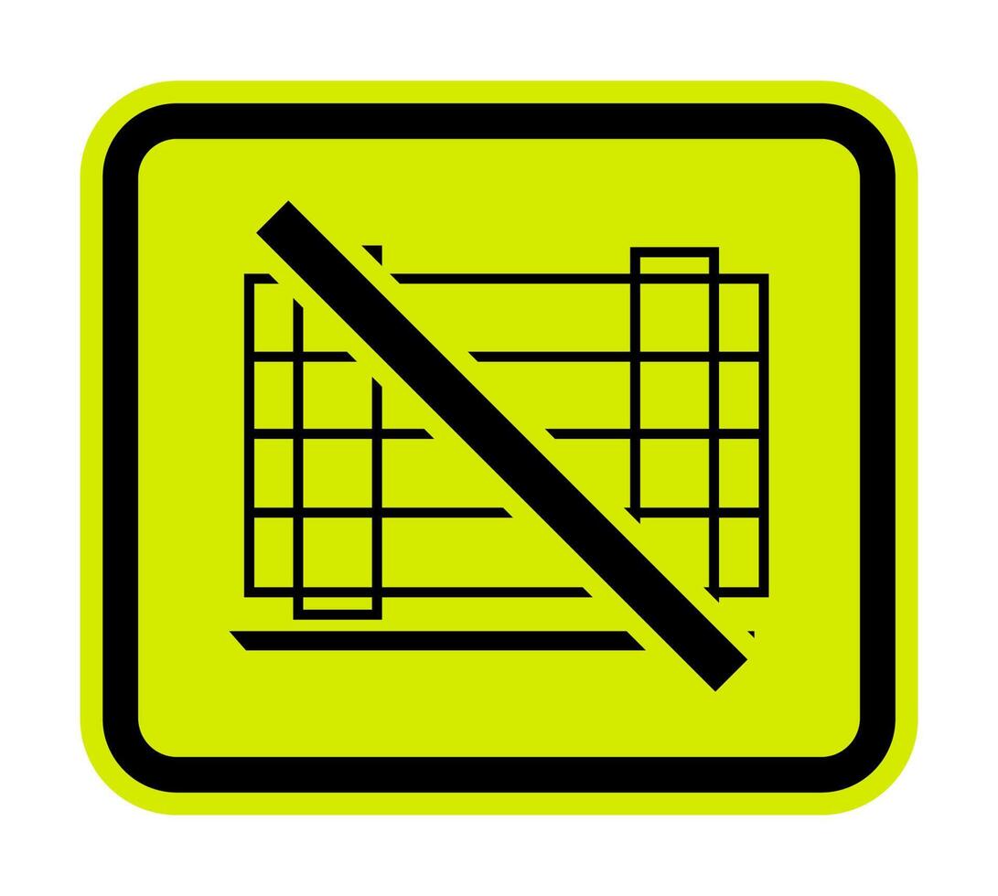Do not Obstruct Symbol On White Background vector